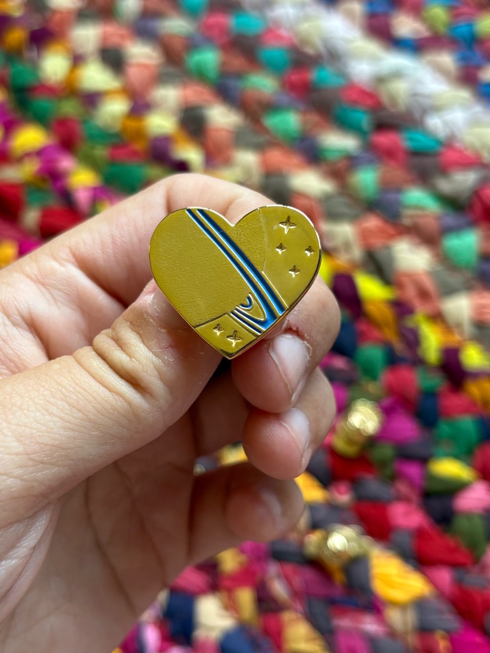 ZATHURA A SPACE ADVENTURE GOLD HEART PIN